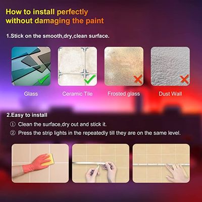 Smart 10M LED Strip Lights Waterproof Flexible LED Strip 24V With Remote Color Changing