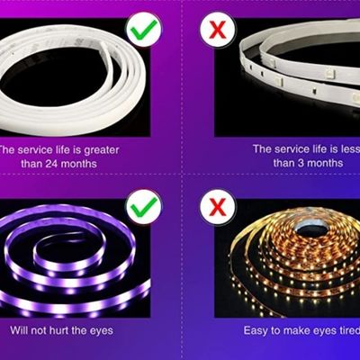 Multicolor Gradient Light Strip Atmosphere Ambient 3528 Rgb Led Strip rgb light strip